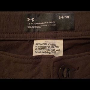 Men’s under-armour green cargo pants 34/30